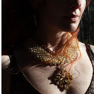 HERALDIC LION OOAK STATEMENT NECKLACE