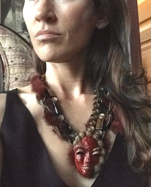 UNMASKED OOAK STATEMENT NECKLACE