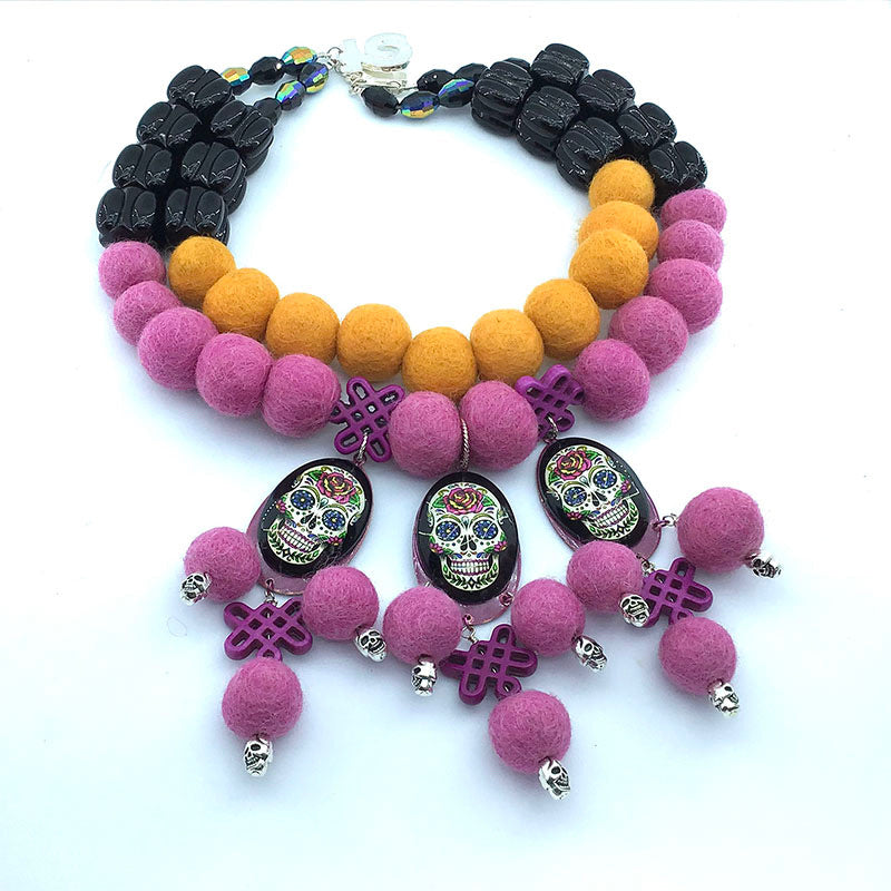 PINK AND PEACH NECKLACES