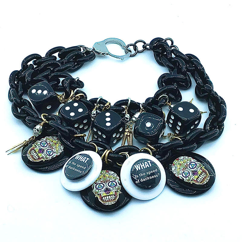 BLACK AND GREY NECKLACES