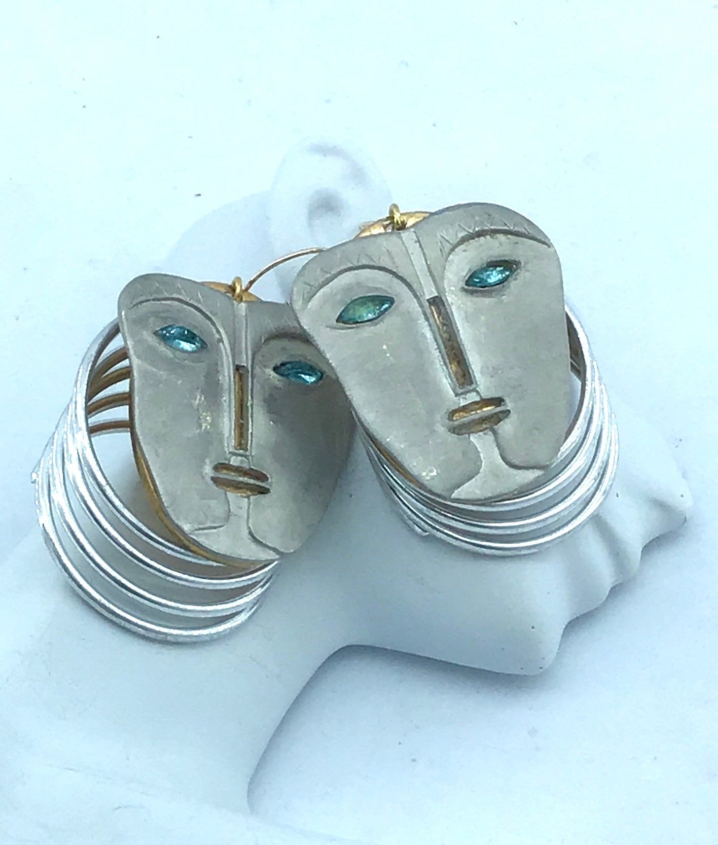 SILVER HUED EARRINGS