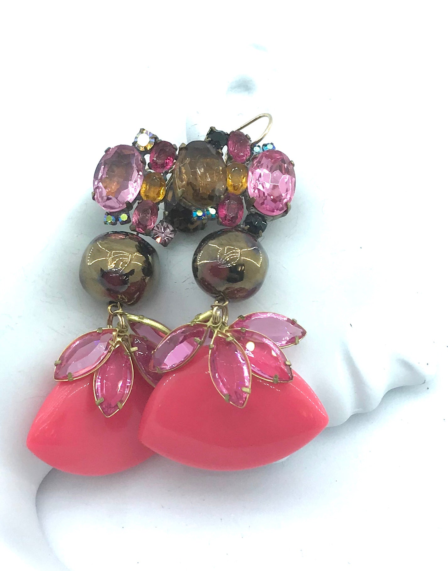 PINK AND PEACH EARRINGS