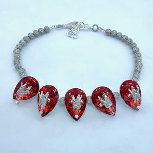 THOSE BLOODY CROWNS LIMITED EDITION STATEMENT NECKLACE