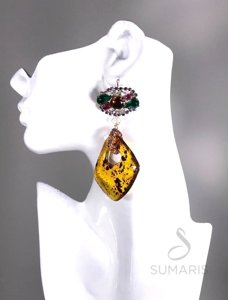 AMBER ROCKS Earrings