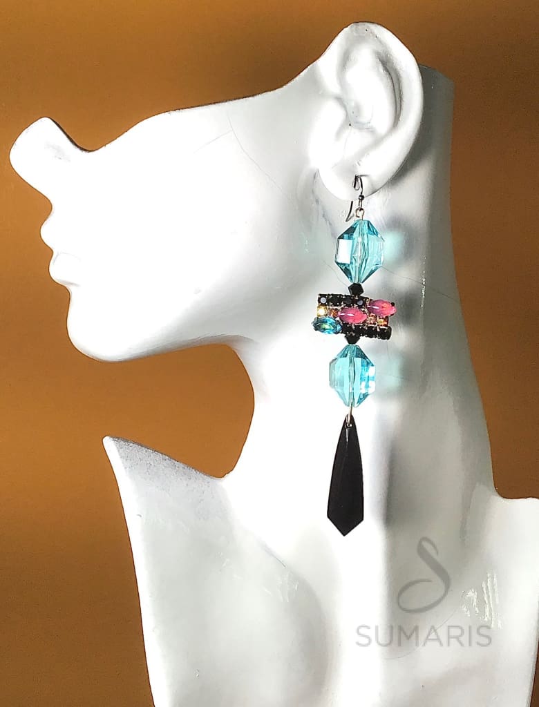 AQUATINE OOAK STATEMENT EARRINGS Earrings