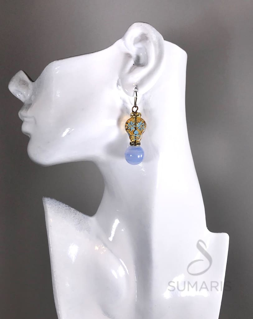 BLUE VOODOO STATEMENT EARRINGS Earrings