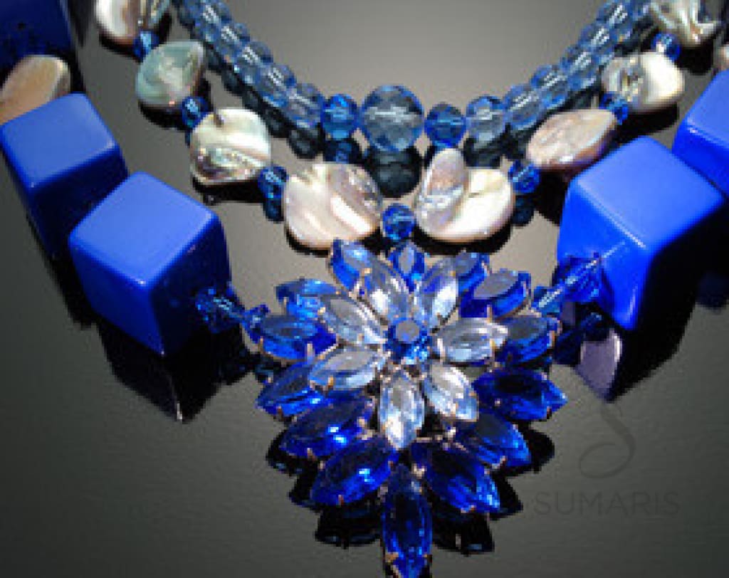 Cobalt blue costume jewelry cheap