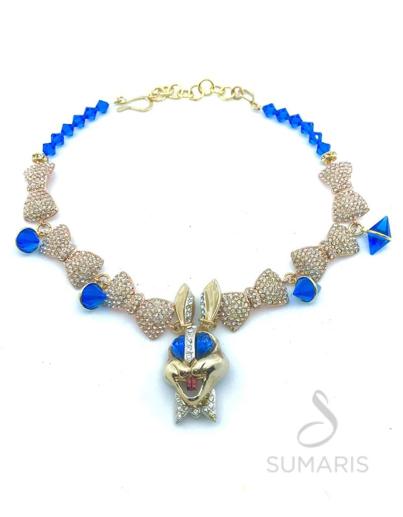 BOW-TIED OOAK STATEMENT NECKLACE Necklace