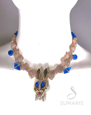BOW-TIED OOAK STATEMENT NECKLACE Necklace