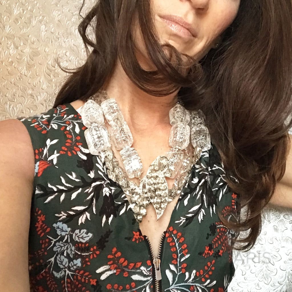 DIAMONDS AND ICE OOAK STATEMENT NECKLACE Necklace