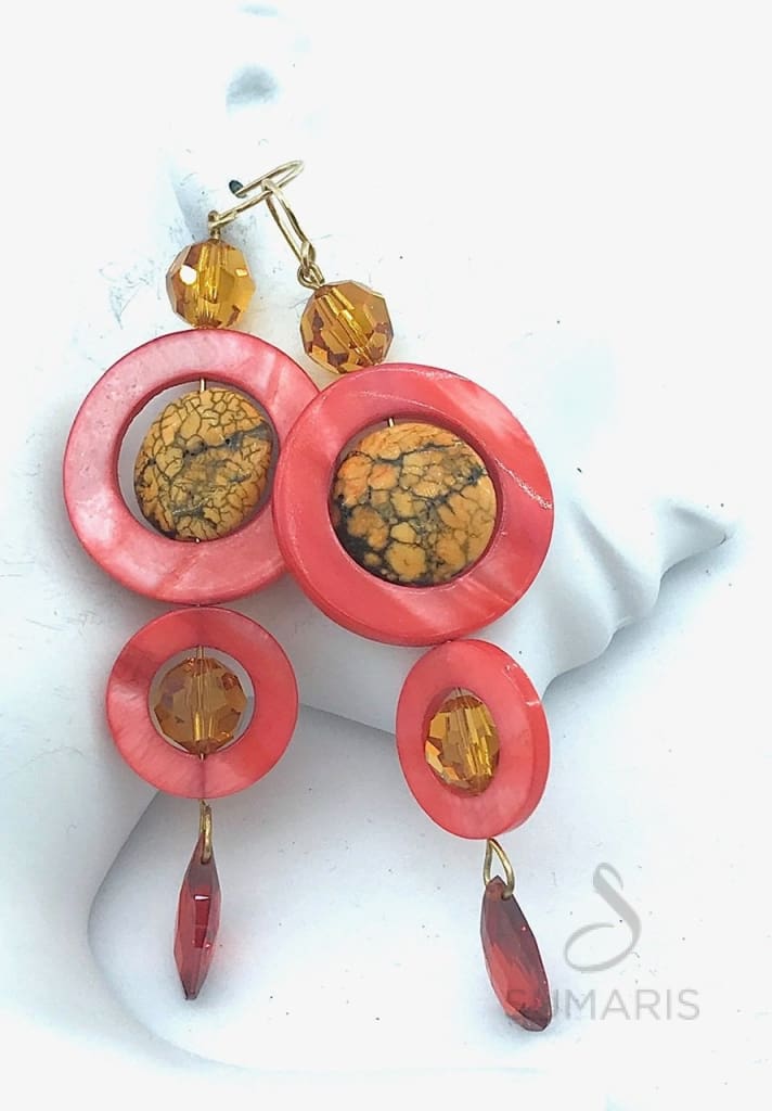 ENCIRCLED ORANGE Earrings