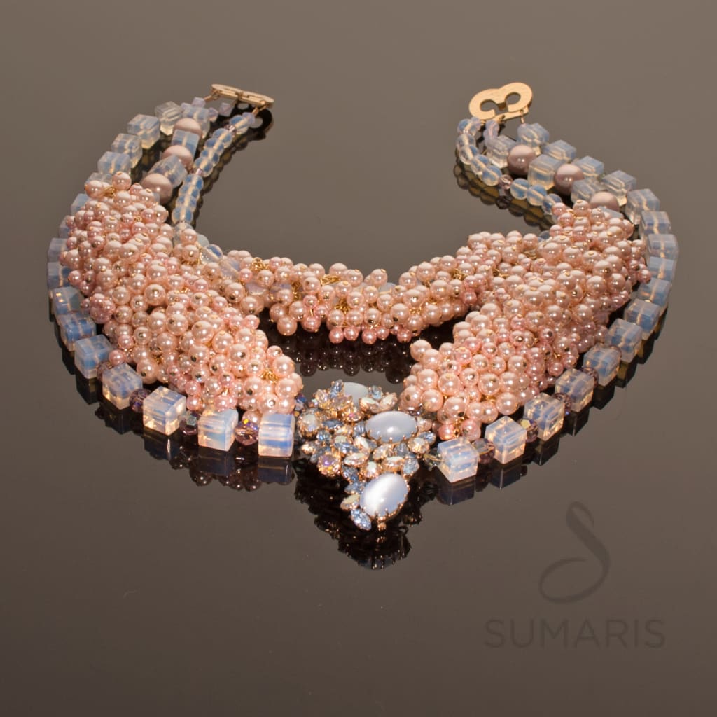 FIZZ Necklace SUMARIS | NEW YORK Blue Costume Jewelry Necklaces Pink / Peach Vintage Brooch $325.00 SUMARIS | NEW YORK