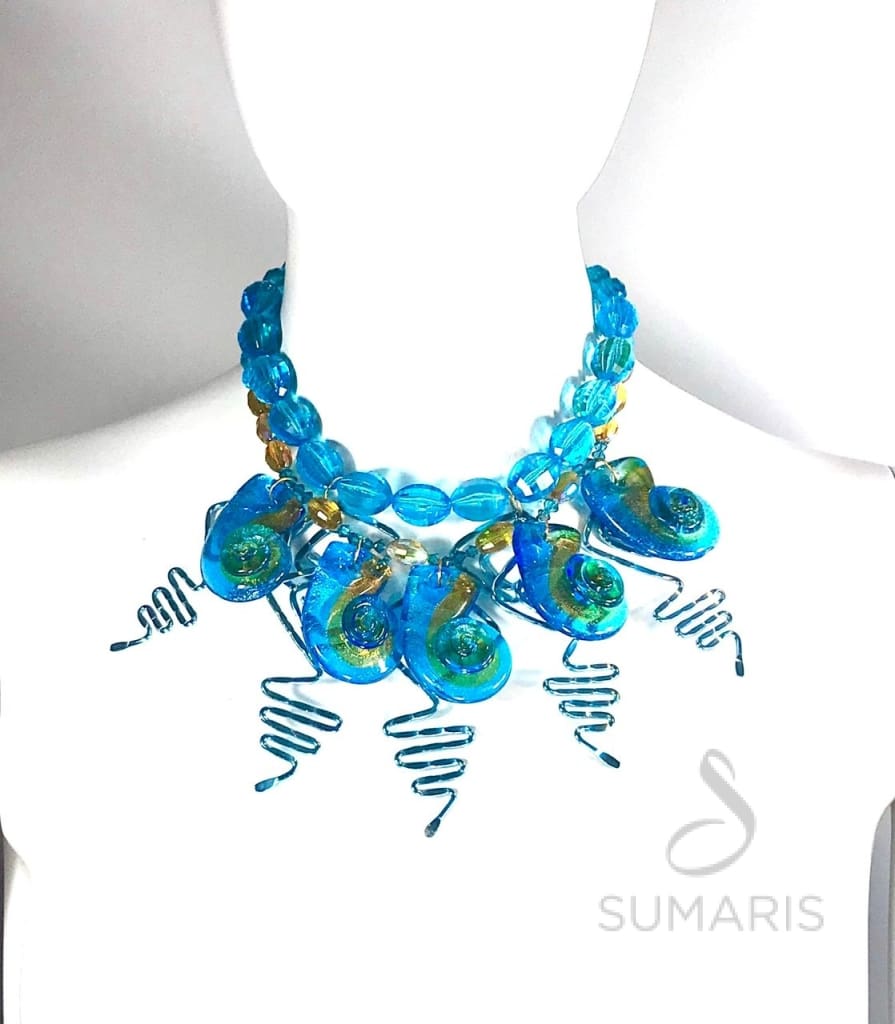 FRIZZLED OOAK STATEMENT NECKLACE Necklace