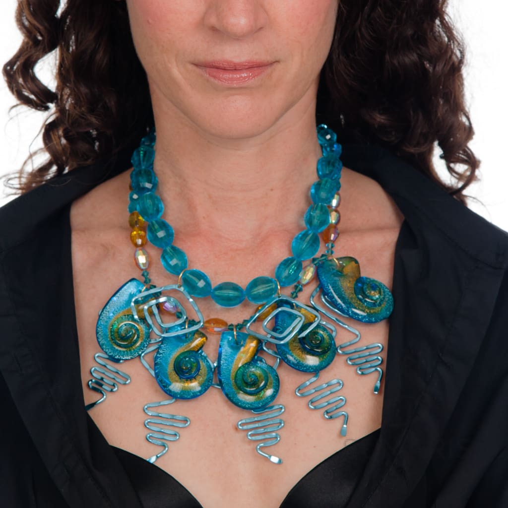 FRIZZLED OOAK STATEMENT NECKLACE Necklace