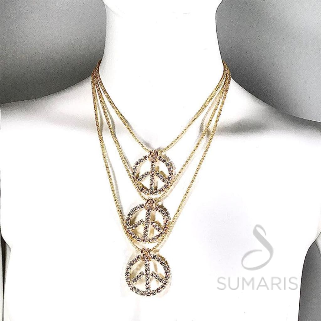 GOLDEN PEACE LIMITED EDITION STATEMENT NECKLACE