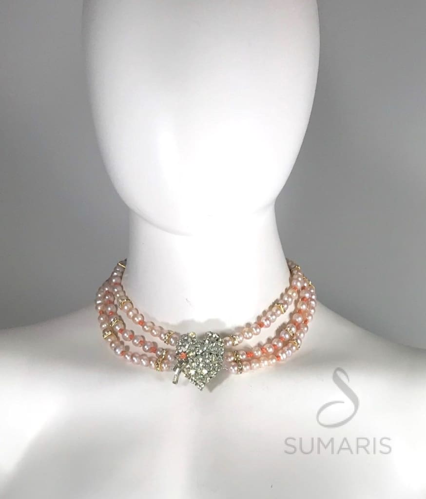 Heart-A-Flutter Necklace Sumaris Necklaces Purple Sumaris Heart-A-Flutter Heart-A-Flutter