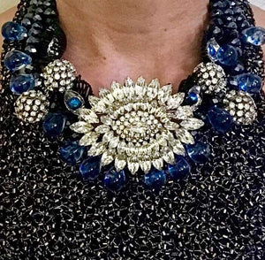 I’LL BE WATCHING OOAK STATEMENT NECKLACE