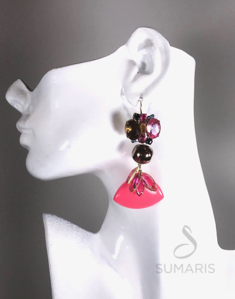 KAZURI BRONZE OOAK STATEMENT EARRINGS Earrings