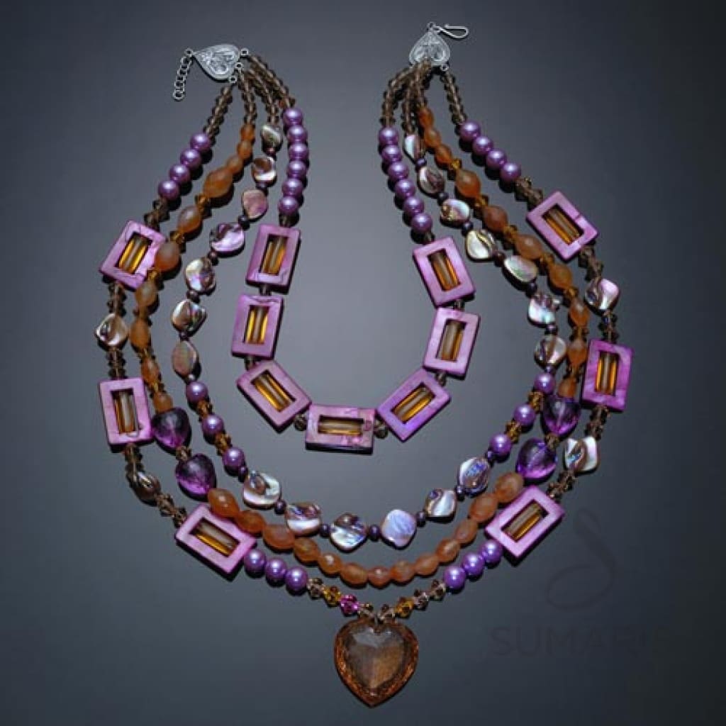 My Hearts Belong to Daddy Necklace Sumaris Necklaces Red / Orange Sumaris My Hearts Belong to Daddy My Hearts Belong to Daddy