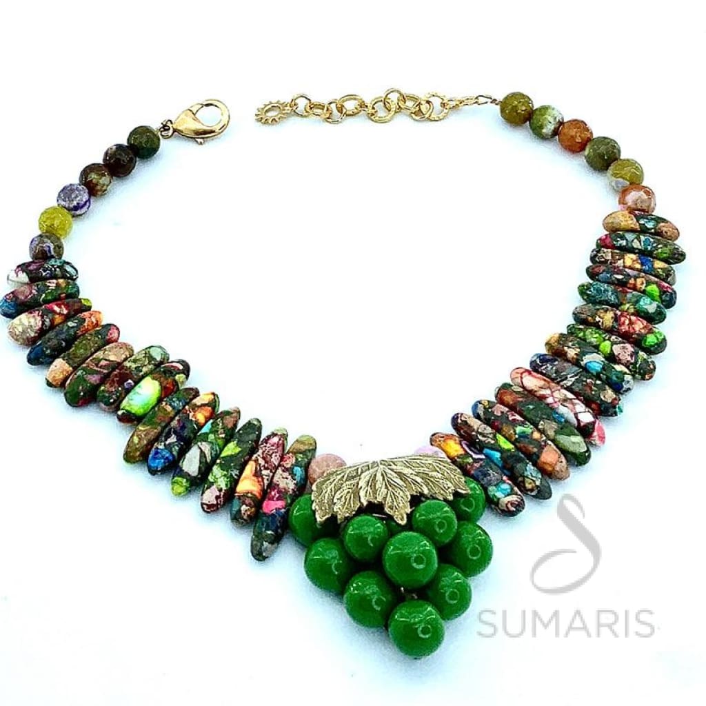 PICASSO’S GRAPES OOAK STATEMENT NECKLACE