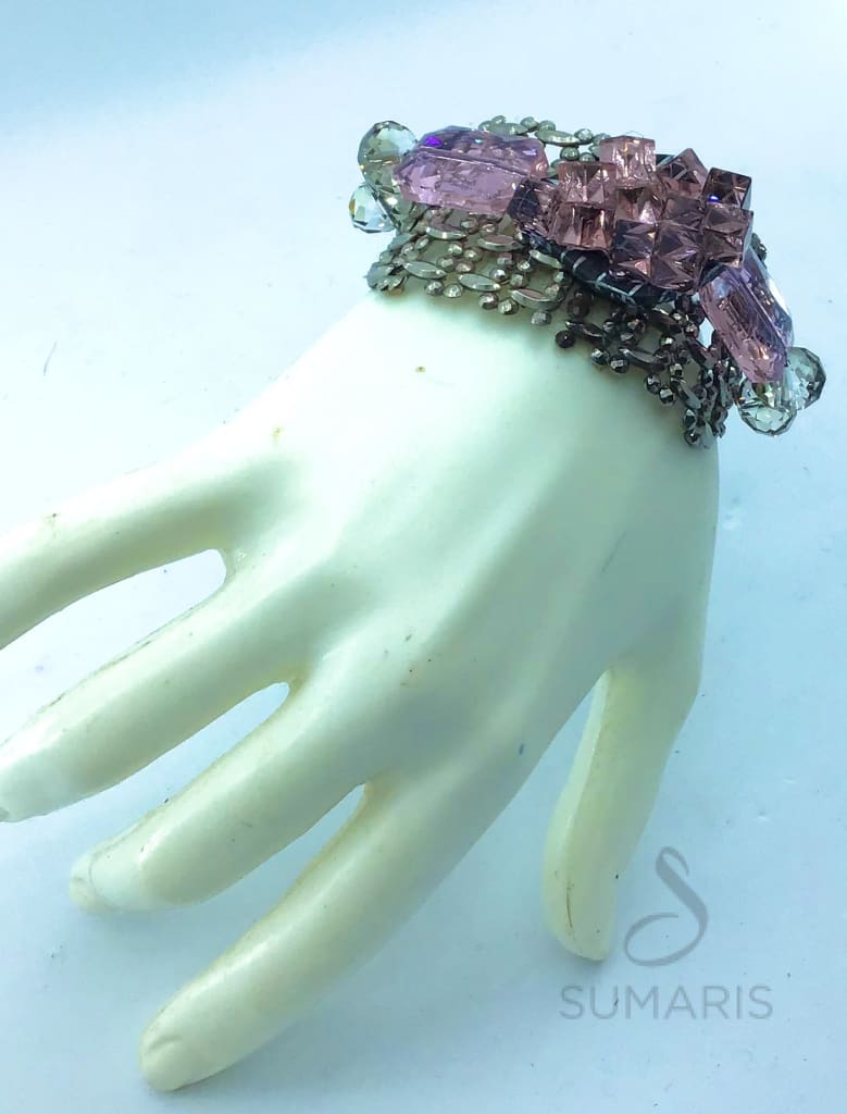 PINK ROCKS OOAK STATEMENT BRACELET Bracelets