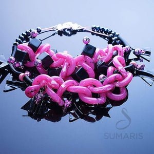 Pink/black Madness Necklace