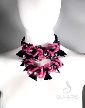 PINK/BLACK MADNESS Necklace