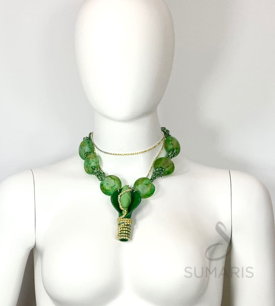 POP YOUR CORK OOAK STATEMENT NECKLACE