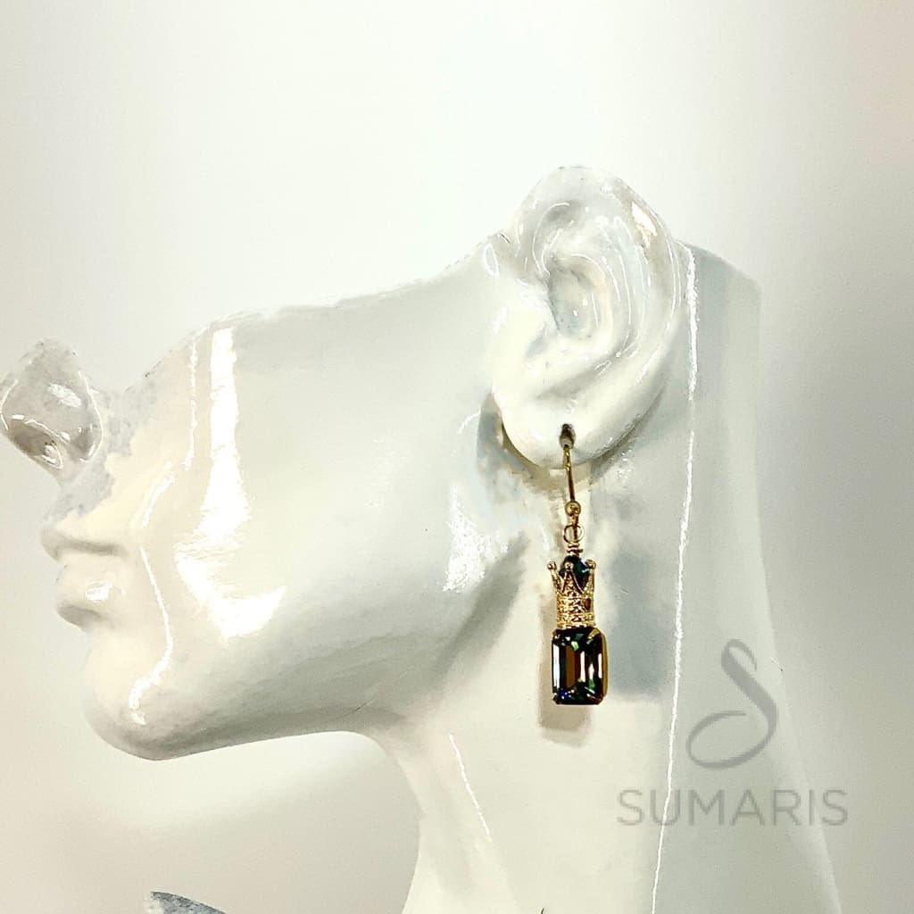 ROYAL GEMS STATEMENT EARRINGS