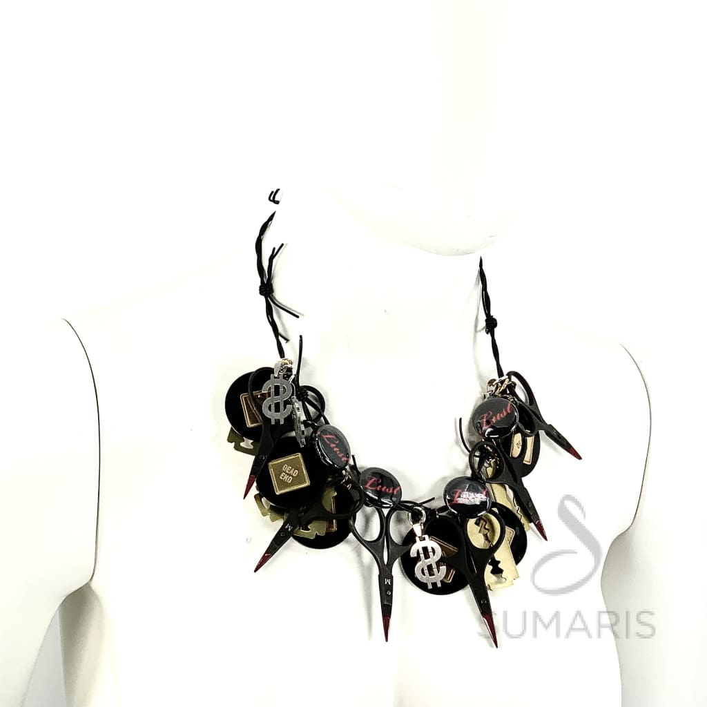 SO MANY CHOICES OOAK STATEMENT NECKLACE