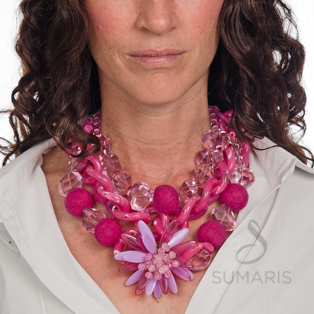 So Pink Necklace Sumaris Necklaces New Designs Pink / Peach Sumaris So Pink So Pink
