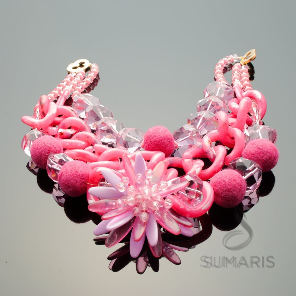 So Pink Necklace Sumaris Necklaces New Designs Pink / Peach Sumaris So Pink So Pink