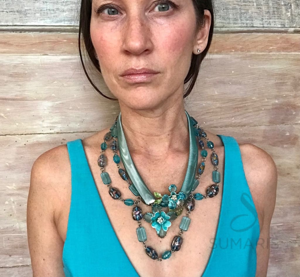 SPRING OOAK STATEMENT NECKLACE