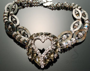The Dark Heart Necklace Sumaris Black / Grey Necklaces Sumaris The Dark Heart The Dark Heart