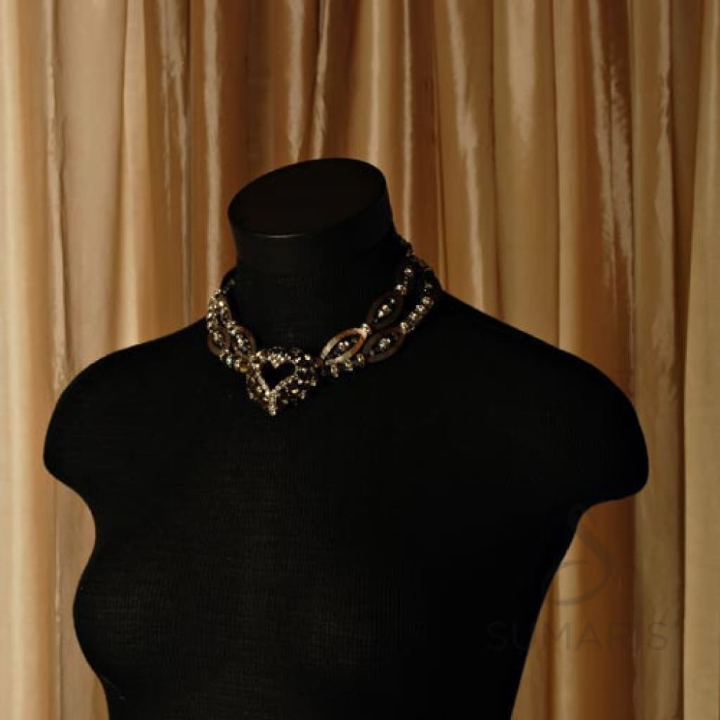 The Dark Heart Necklace Sumaris Black / Grey Necklaces Sumaris The Dark Heart The Dark Heart