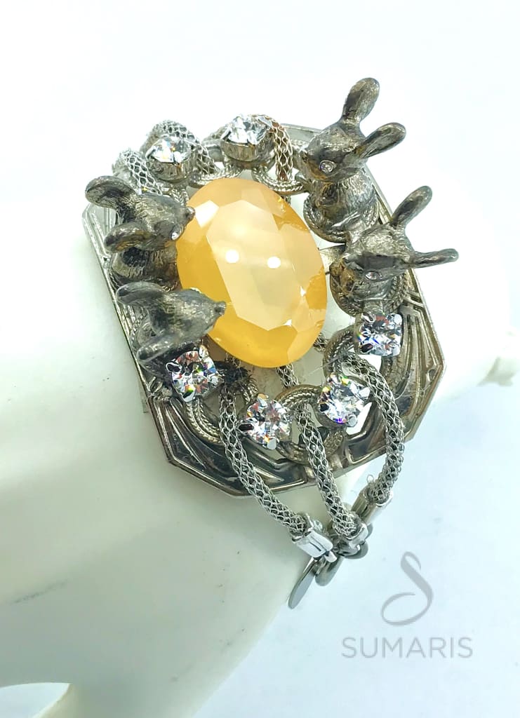 THE MICE GET THE CHEESE OOAK STATEMENT BRACELET Bracelets